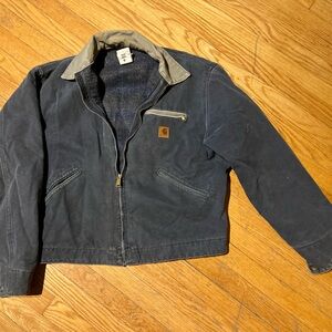 VTG Carhartt Jacket - Detroit J97 blanket lined full zip. LARGE.